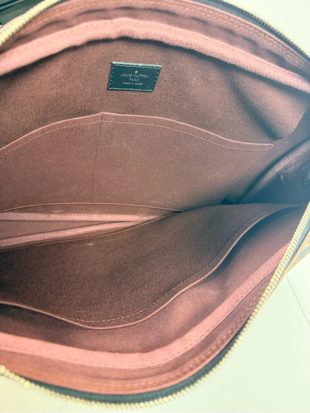 Louis Vuitton Porte Documents Voyage Macassar Monogram Briefcase